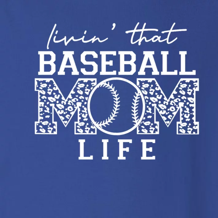 Livin That Baseball Mom Life Leopard Happy Mothers Day Cool Gift Toddler Long Sleeve Shirt