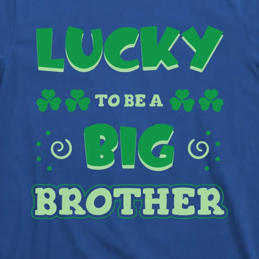 Lucky To Be A Big Brother St Patrick's Day Gender Reveal Gift T-Shirt