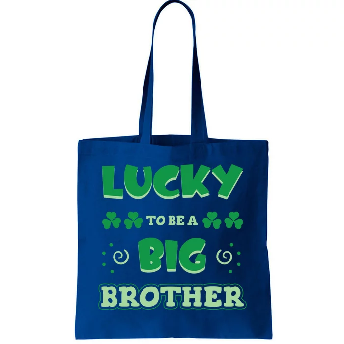 Lucky To Be A Big Brother St Patrick's Day Gender Reveal Gift Tote Bag