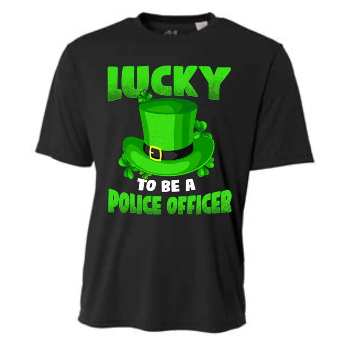 Lucky To Be A Police Officer St Patricks Gift Gift Cooling Performance Crew T-Shirt