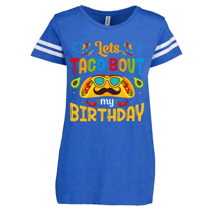 LetS Taco Bout My Birthday Cinco De Mayo Celebration Enza Ladies Jersey Football T-Shirt