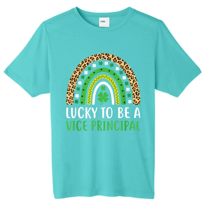 Lucky To Be A Vice Principal Rainbow St Patricks Day ChromaSoft Performance T-Shirt