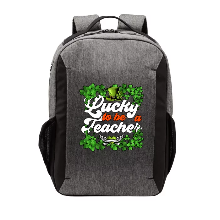 Lucky To Be A Teacher Shamrock Irish St Patricks Day Vector Backpack