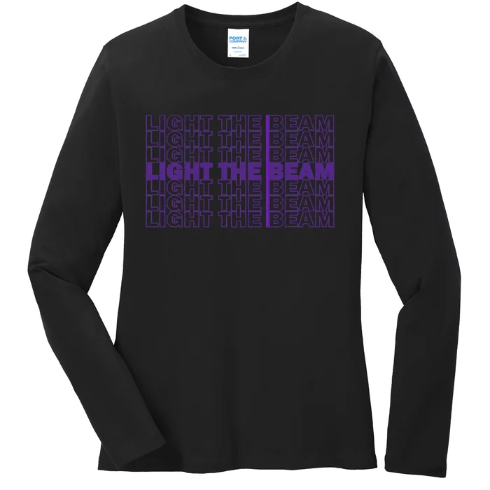 Light The Beam Sacramento Ladies Long Sleeve Shirt