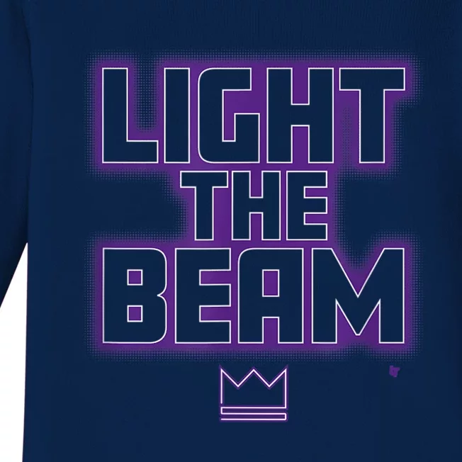 Light The Beam Sacramento Basketball Baby Long Sleeve Bodysuit