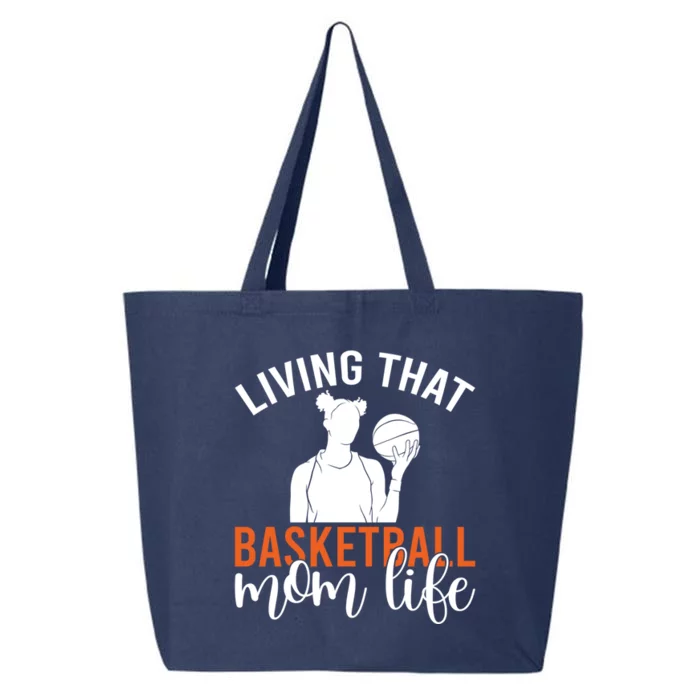 Living That Basketball Mom Life Basketball Mom Gift 25L Jumbo Tote