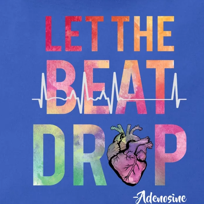 Let The Beat Drop Adenosine Best Nurse Saying Cute Nurse Fun Funny Gift Zip Tote Bag