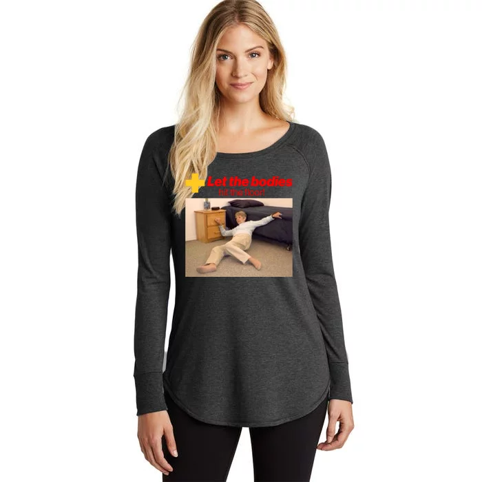 Let The Bodies Hit The Floor Meme Women's Perfect Tri Tunic Long Sleeve Shirt