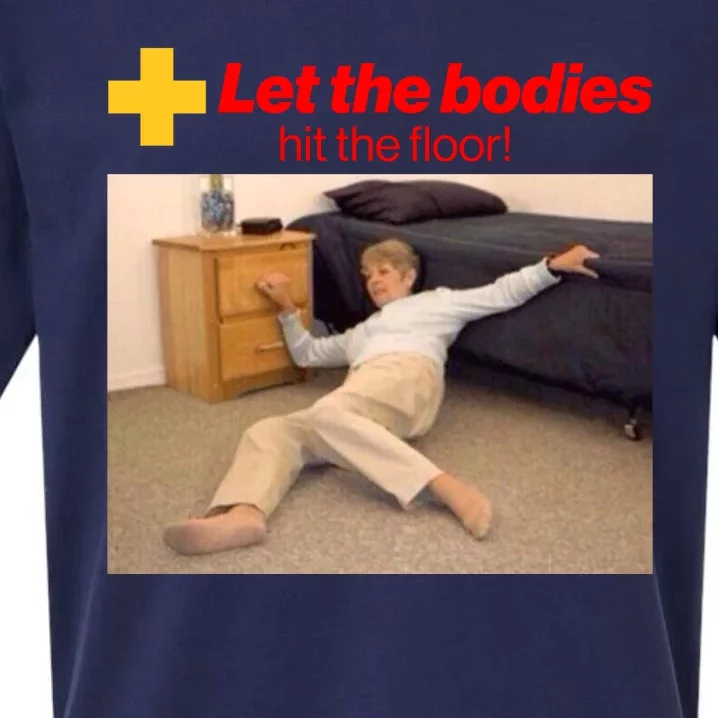 Let The Bodies Hit The Floor Meme Sueded Cloud Jersey T-Shirt