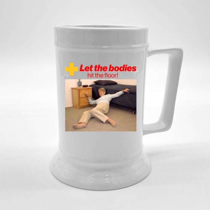 Let The Bodies Hit The Floor Meme Front & Back Beer Stein