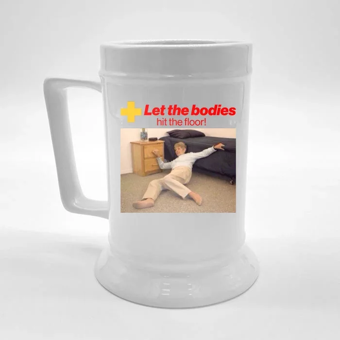 Let The Bodies Hit The Floor Meme Front & Back Beer Stein