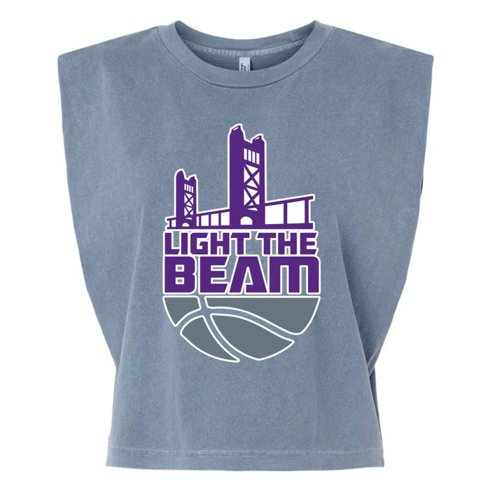 Light The Beam Sacramento Garment-Dyed Women's Muscle Tee