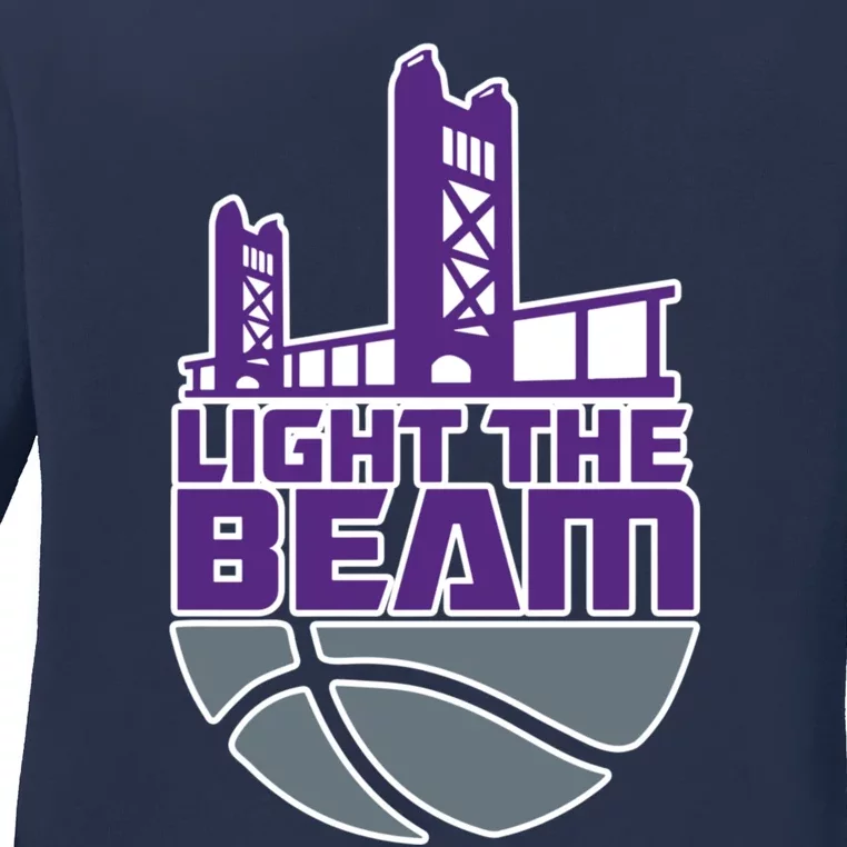 Light The Beam Sacramento Ladies Long Sleeve Shirt