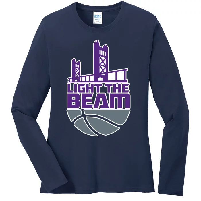 Light The Beam Sacramento Ladies Long Sleeve Shirt