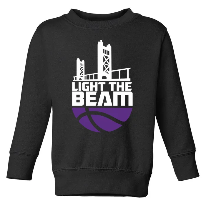 Light The Beam Sacramento Toddler Sweatshirt