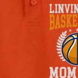 Livin That Basketball Mom Life Cool Gift Dry Zone Grid Performance Polo