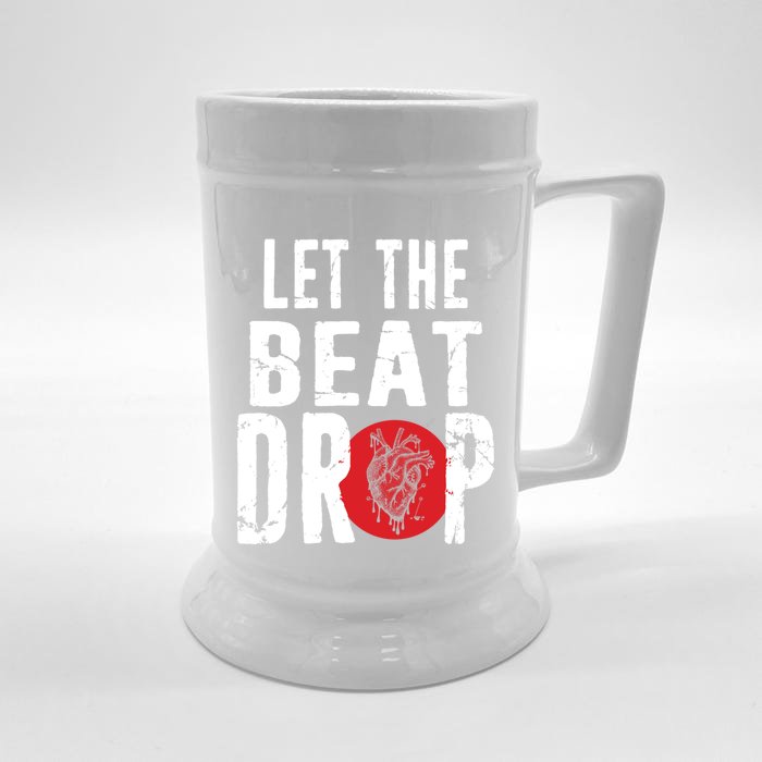 Let The Beat Drop Adenosine Heart Sciencet Hu Anatomy Gift Front & Back Beer Stein