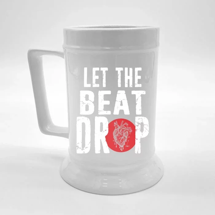 Let The Beat Drop Adenosine Heart Sciencet Hu Anatomy Gift Front & Back Beer Stein