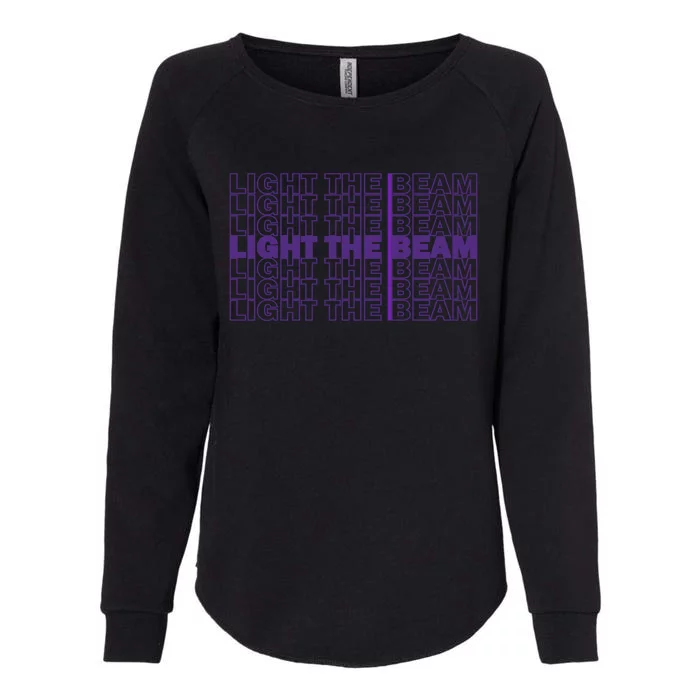 Light The Beam Sacrato Gift Womens California Wash Sweatshirt