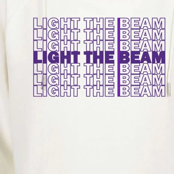 Light The Beam Sacrato Gift Womens Funnel Neck Pullover Hood