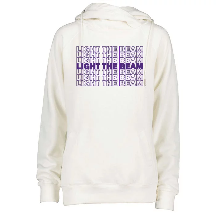 Light The Beam Sacrato Gift Womens Funnel Neck Pullover Hood