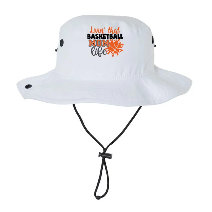 Livin That Basketball Mom Life Mama Mother Fan Support Gift Legacy Cool Fit Booney Bucket Hat