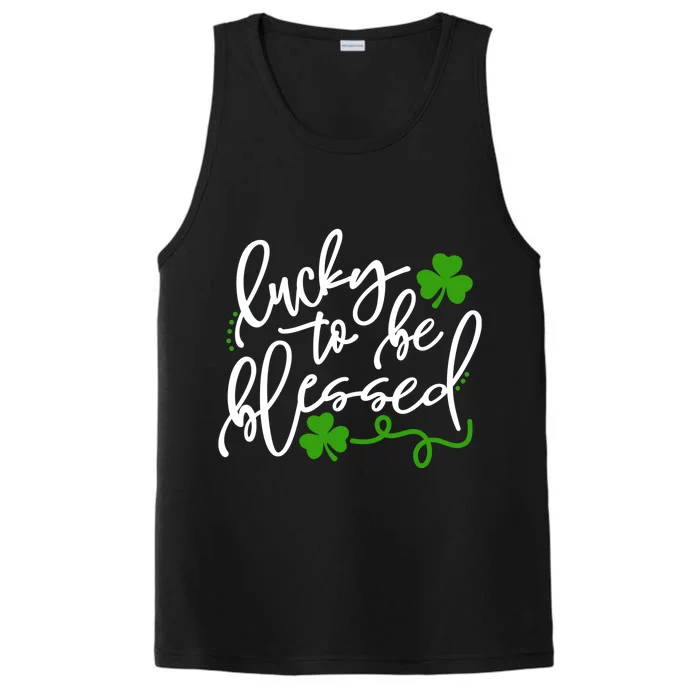 Lucky To Be Blessed Performance Tank