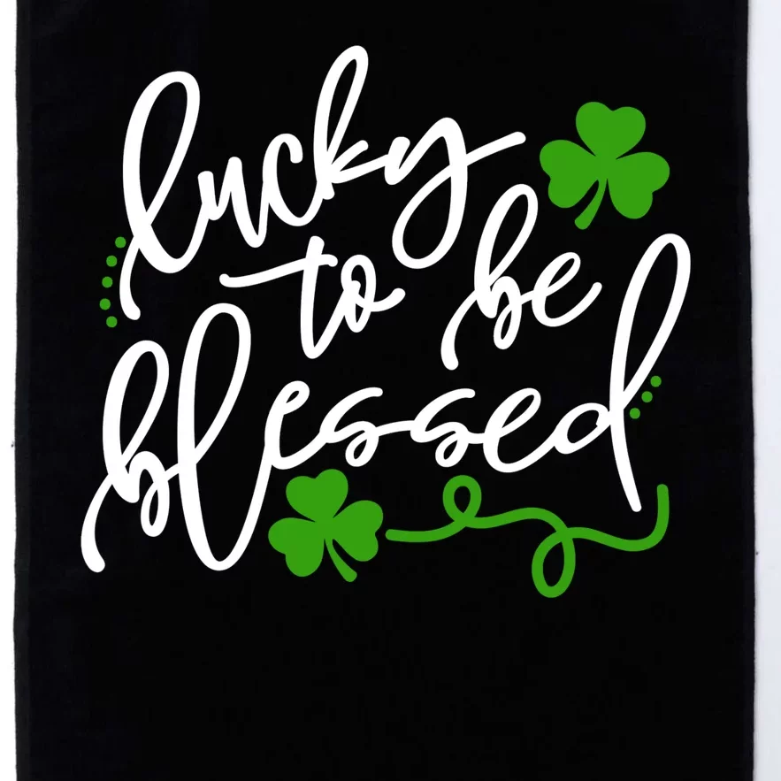 Lucky To Be Blessed Platinum Collection Golf Towel