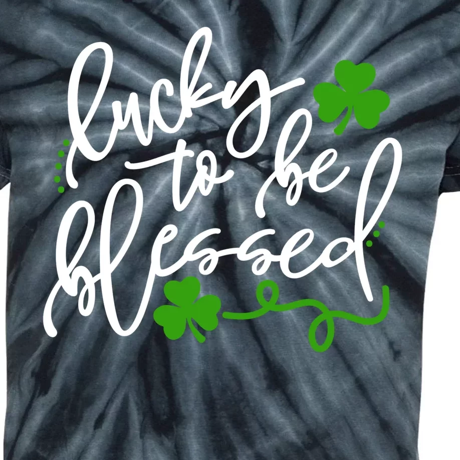 Lucky To Be Blessed Kids Tie-Dye T-Shirt