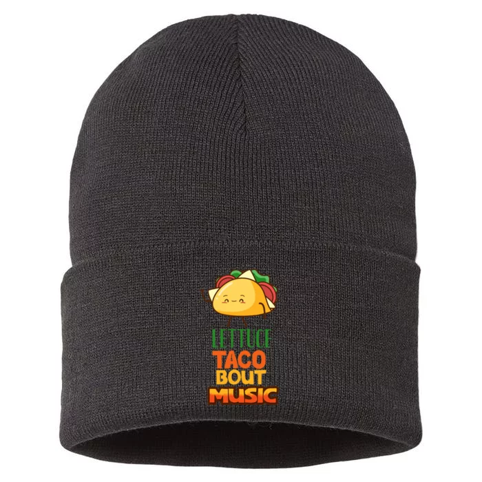 Lettuce Taco Bout Music Sustainable Knit Beanie