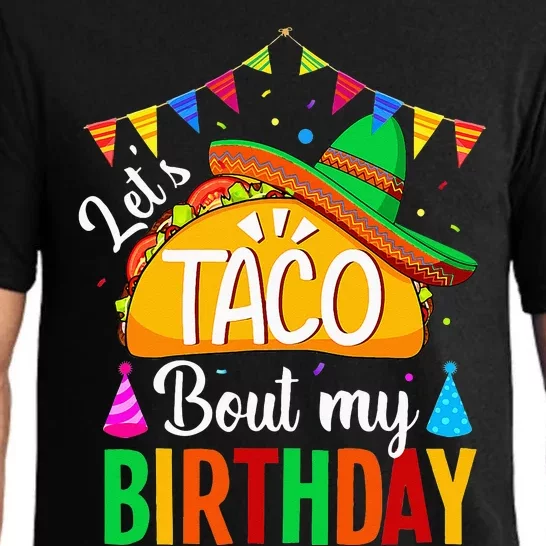 Lets Taco Bout My Birthday Cinco De Mayo Tacos Kids Pajama Set