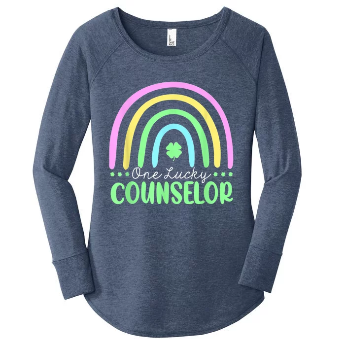 Lucky To Be A Counselor School St Patricks Day. Women's Perfect Tri Tunic Long Sleeve Shirt