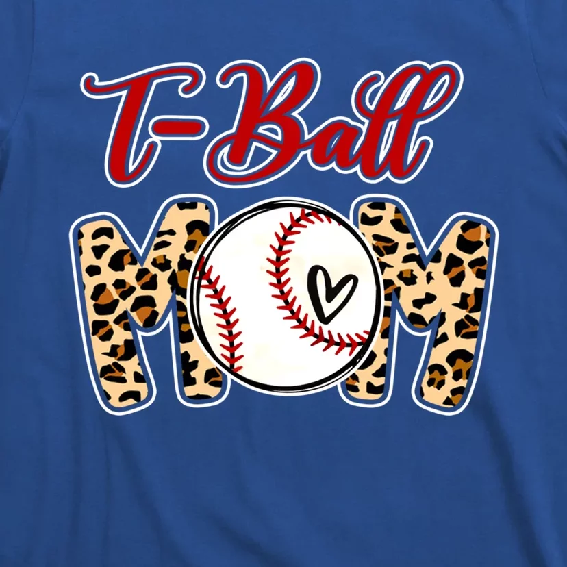 Leopard T Ball Mom Life Game Day Mama Mothers Day Meaningful Gift T-Shirt