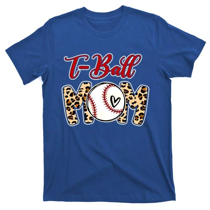 Leopard T Ball Mom Life Game Day Mama Mothers Day Meaningful Gift T-Shirt