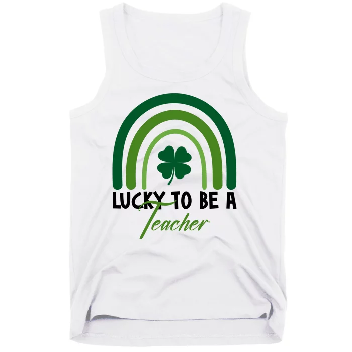 Lucky To Be A Teacher St Patricks Day Tank Top