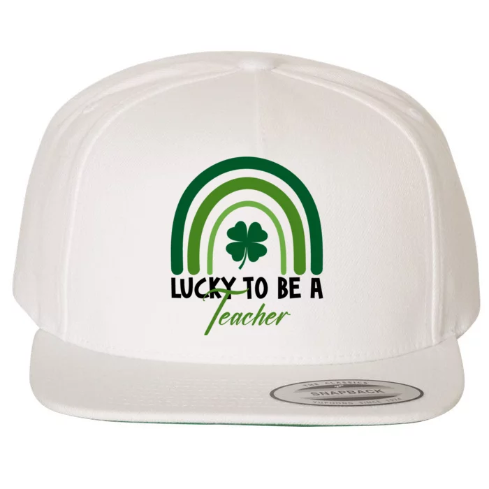 Lucky To Be A Teacher St Patricks Day Wool Snapback Cap