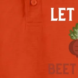 Let The Beet Drop Funny Gift Beat Drop Pun Funny Vegan Funny Gift Dry Zone Grid Performance Polo