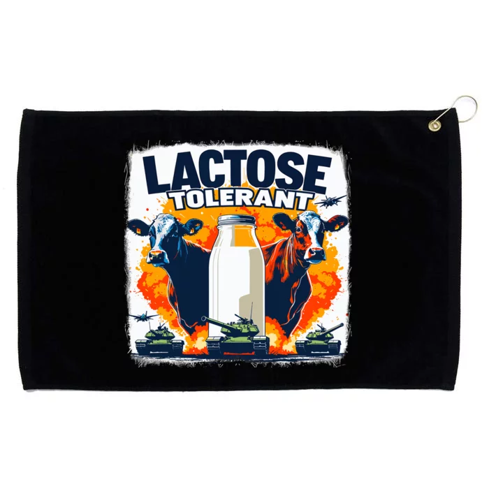 Lactose Tolerant Bold Statement Meme Funny 09r98m Grommeted Golf Towel