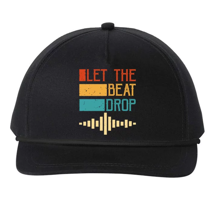 Let The Beat Drop Gift Snapback Five-Panel Rope Hat