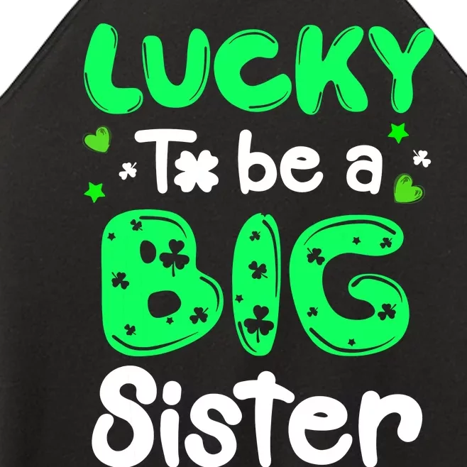 Lucky To Be A Sister St Patricks Day Shamrock Girl Women’s Perfect Tri Rocker Tank