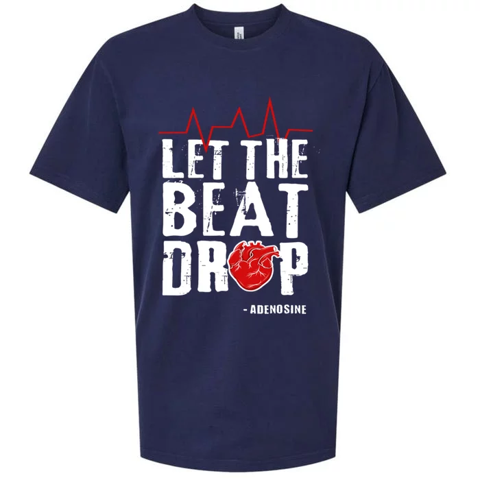 Let The Beat Drop Adenosine Gift Sueded Cloud Jersey T-Shirt