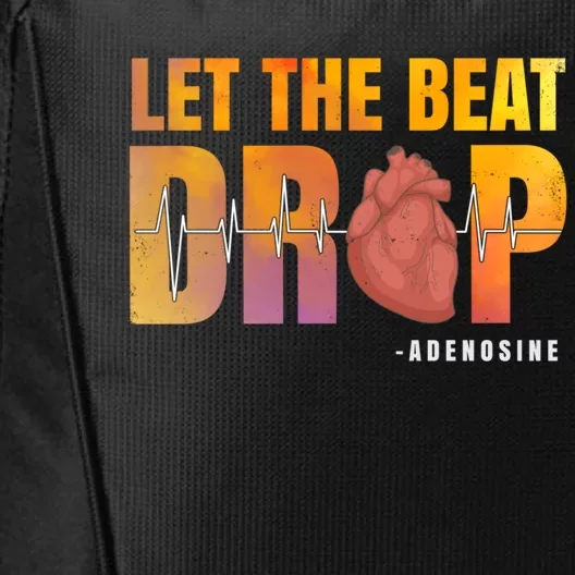 Let The Beat Drop Adenosine Graphic Nurse Gift Print Gift City Backpack