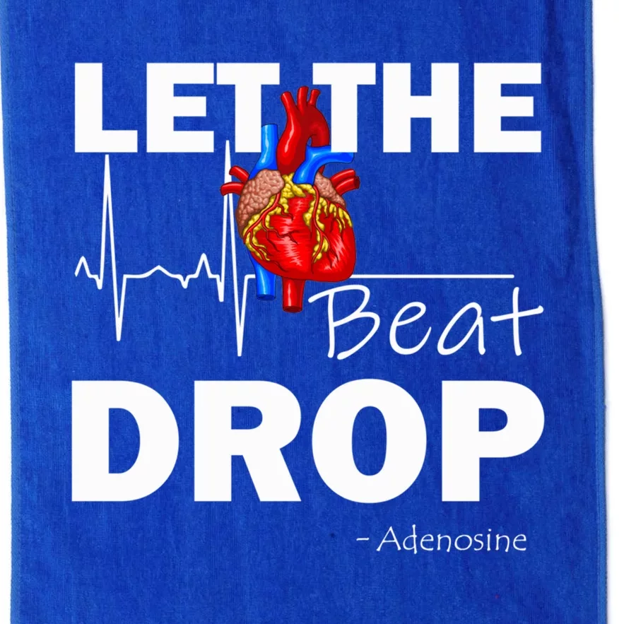 Let The Beat Drop Adenosine Nurse Nursing Great Gift Platinum Collection Golf Towel