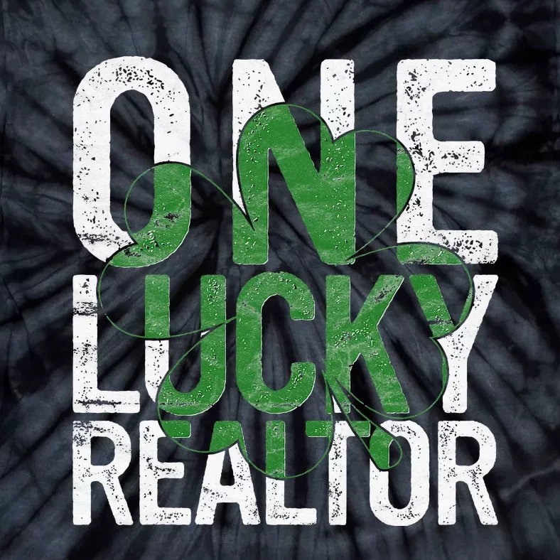 Lucky To Be A Realtor St Patrick's Day Irish Tie-Dye T-Shirt