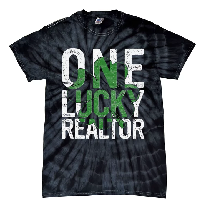 Lucky To Be A Realtor St Patrick's Day Irish Tie-Dye T-Shirt