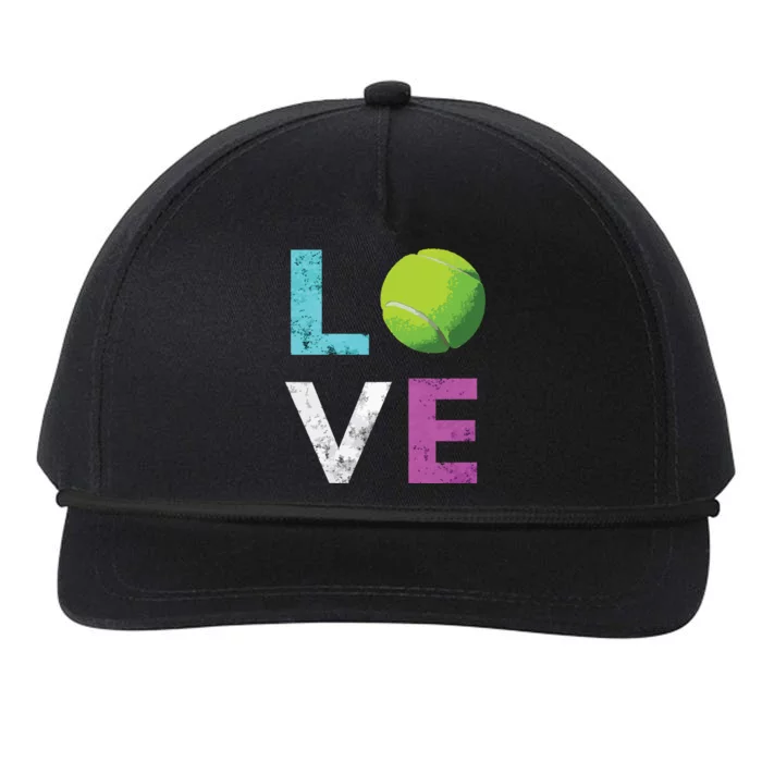 Love Tennis Best Fun Birthday Gift Snapback Five-Panel Rope Hat