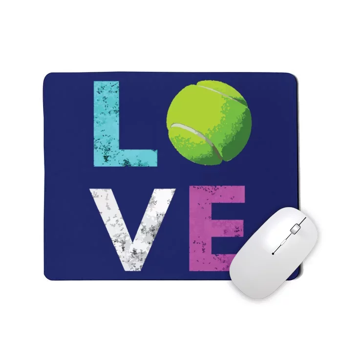 Love Tennis Best Fun Birthday Gift Mousepad