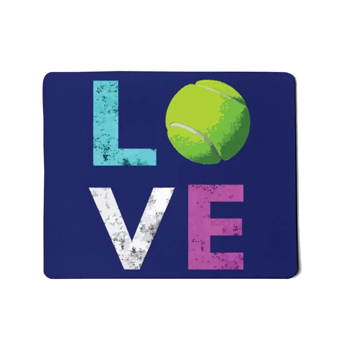 Love Tennis Best Fun Birthday Gift Mousepad