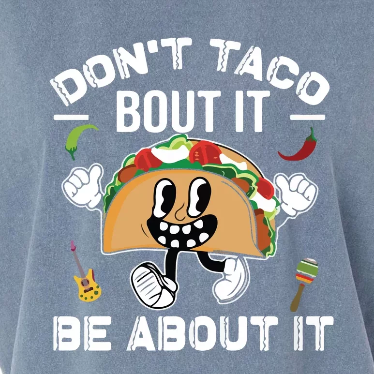 Lets Taco Bout Cinco De Mayo Funny Tacos Lover Garment-Dyed Women's Muscle Tee