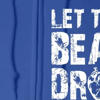 Let The Beat Drop Heart Graphic Humor Gag Funny Gift Tee Gift Full Zip Hoodie